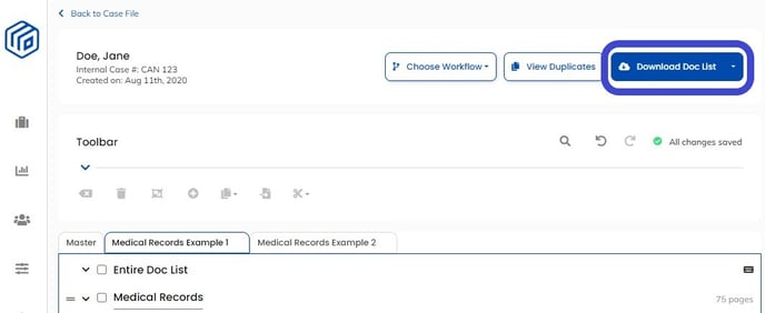 Download Doc List Page