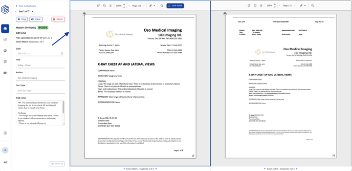 Duplicates Blue Border