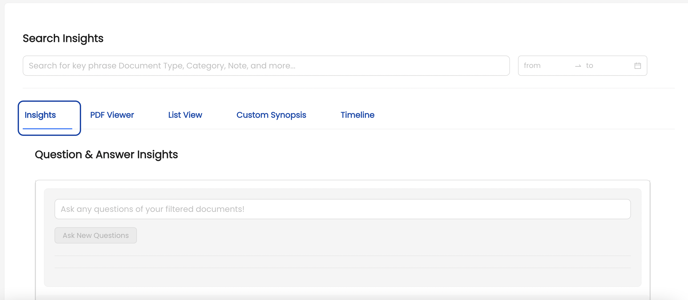 Insights Toolbar - Q&A